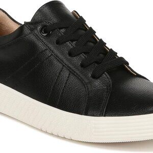 Neela Women's Lace-Up Sneakers - Comfortable Fashion in Black, Size 7.5 Wide